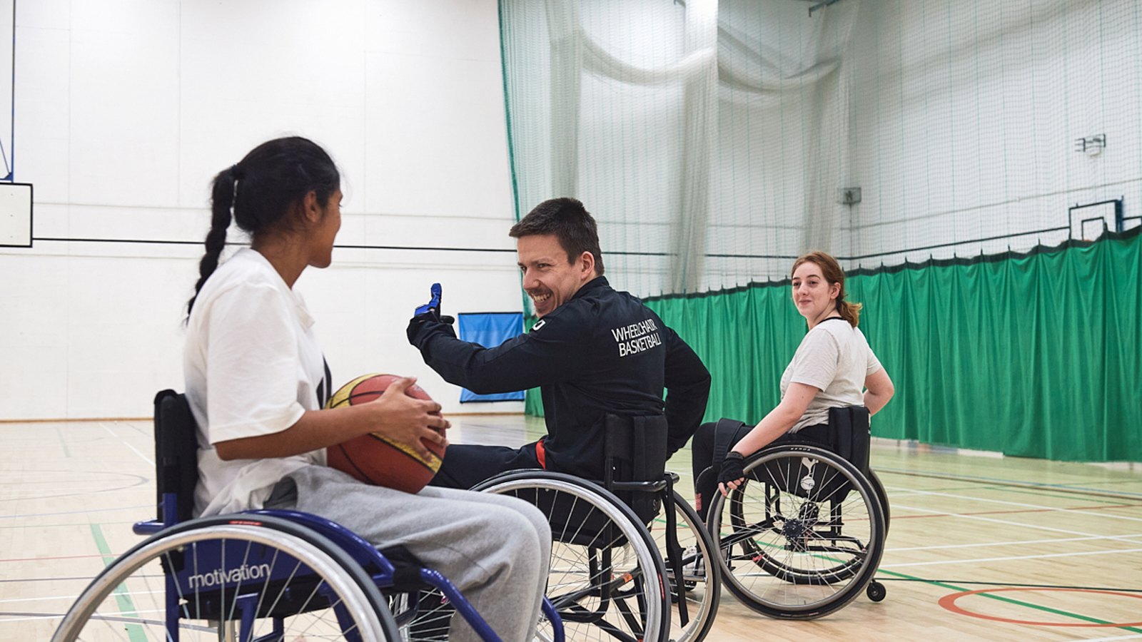 Wheelchair Basketball Practice